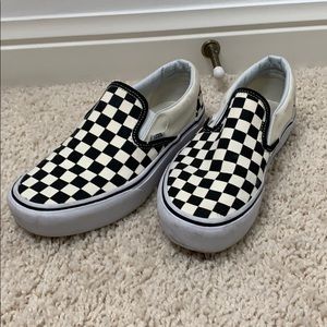 Platform vans slip on sneakers